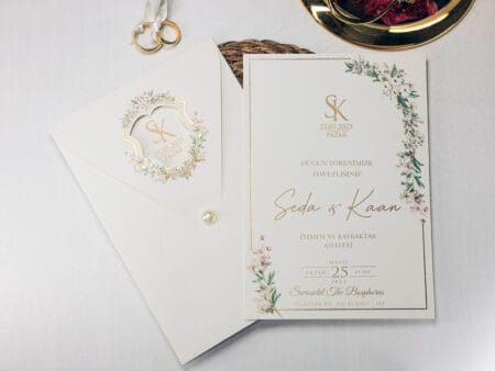 Invitații de nuntă 2402 - Stil și rafinament