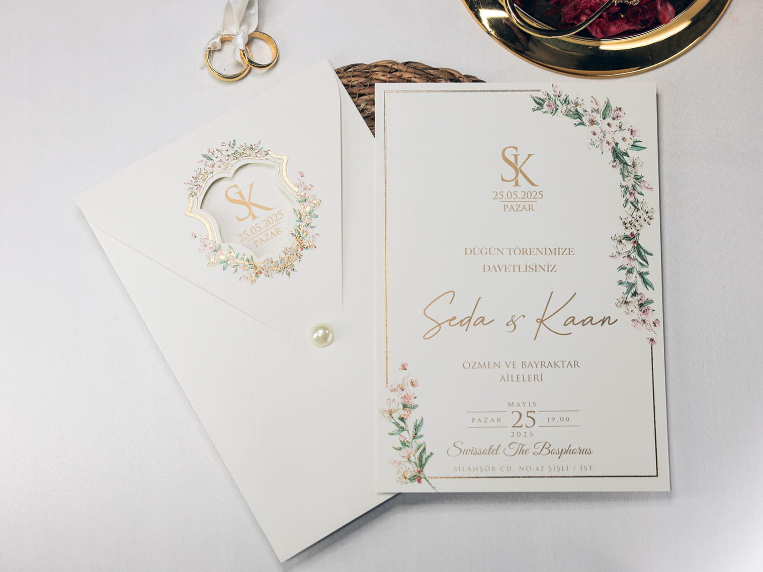 Invitații de nuntă 2402 - Stil și rafinament Invitații de nuntă 2402 - Stil și rafinament