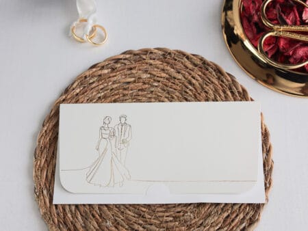 Invitatie nunta cu auriu miri 2463