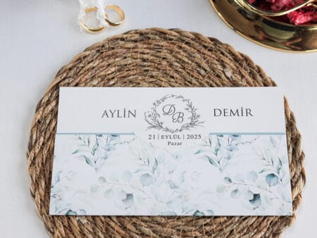 Invitatie nunta 2512 albastra