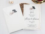 Invitatie nunta eleganta cu chenar 2446 1 Invitatie nunta eleganta cu chenar 2446