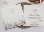 Invitatie nunta colorata flori 2443