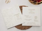 Invitatie nunta patrata eleganta 2453