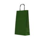 Sacosa cu maner rasucit hartie verde inchis, 18x8,5x30 cm, 50 buc 1 Sacosa cu maner rasucit hartie verde inchis