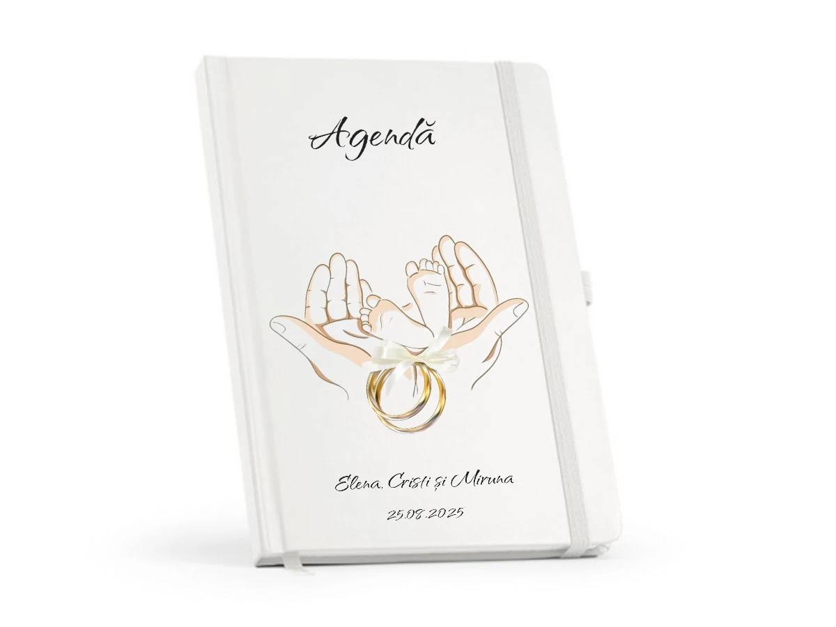 Notebook alb A6, personalizabil, cadou deosebit Notebook alb A6, personalizabil, cadou deosebit