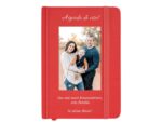Notebook A6 personalizat, rosu, agenda, cadou, amintire unica