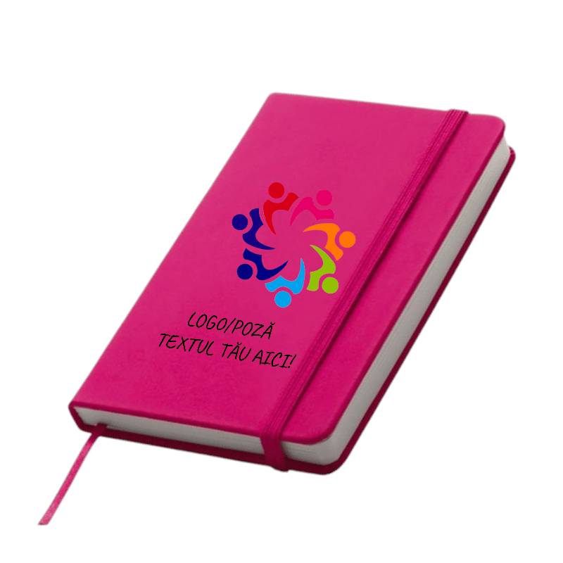 Notebook A6, roz, personalizabil, cadou de colectie Notebook A6, roz, personalizabil, cadou de colectie