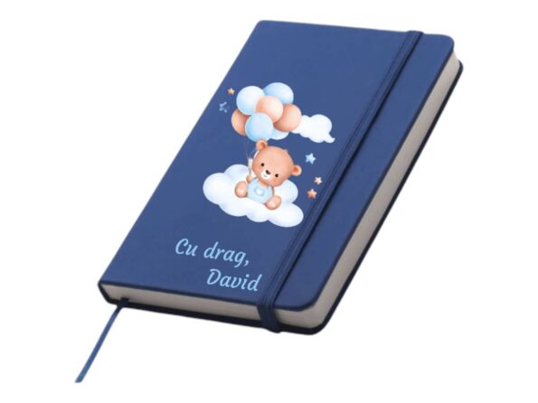 Lista cumparaturi trusoul de botez: Tot ce trebuie sa pregateasca nasii si parintii Notebook, albastru, marturia ideala, personalizat, pentru nunta sau botez, A6
