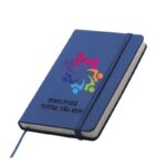 Notebook, albastru, marturia ideala, personalizat, pentru nunta sau botez, A6
