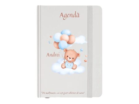 Notebook alb A6, personalizabil, cadou deosebit