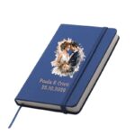 Notebook A6 albastru, marturia ideala, personalizat, nunta sau botez 1 Notebook, albastru, marturia ideala, personalizat, pentru nunta sau botez, A6