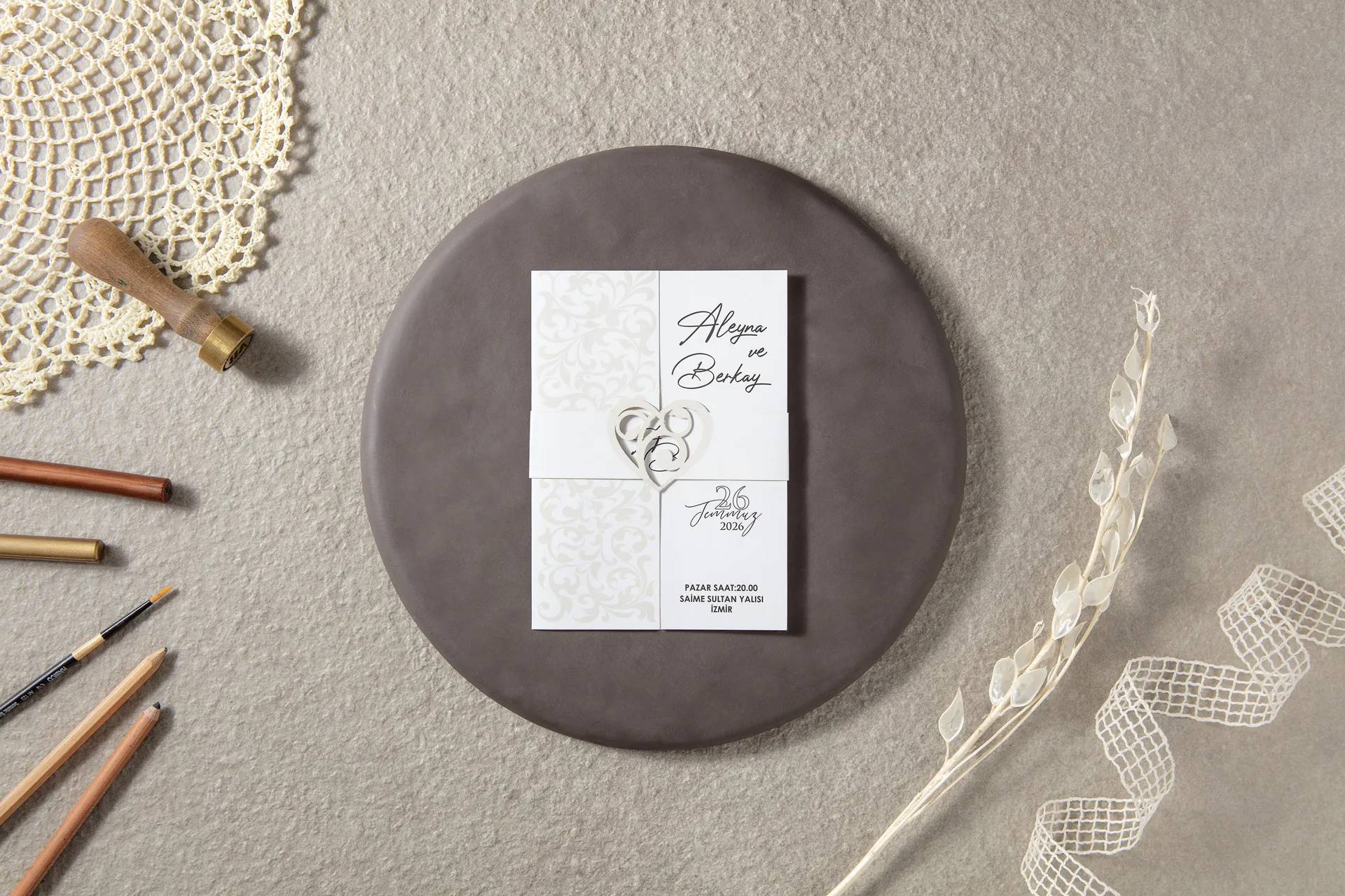 Invitatie nunta alba 7125 Invitatie nunta alba 7125
