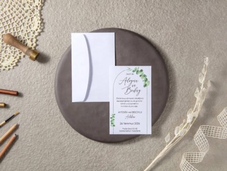 invitatie nunta eucalipt 7149