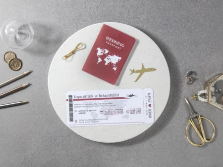 Invitatie nunta pasaport visinie EMPUB-7152