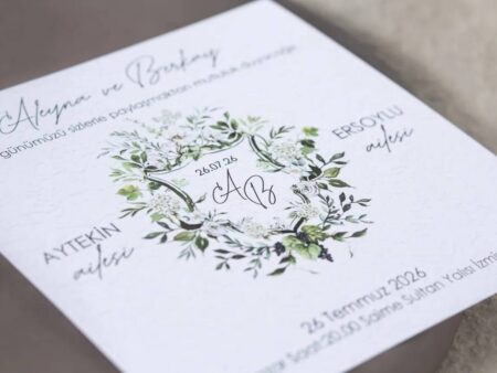 Invitatie nunta verde 7114