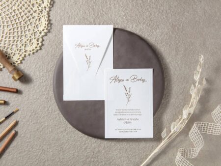 Invitatii nunta moderna 7086