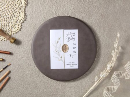 Invitatie nunta cu sigiliu 7102