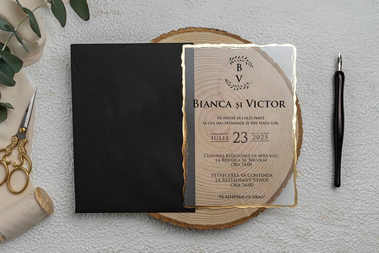 Invitatie nunta plexiglas 9261ek Invitatie nunta plexiglas 9261ek
