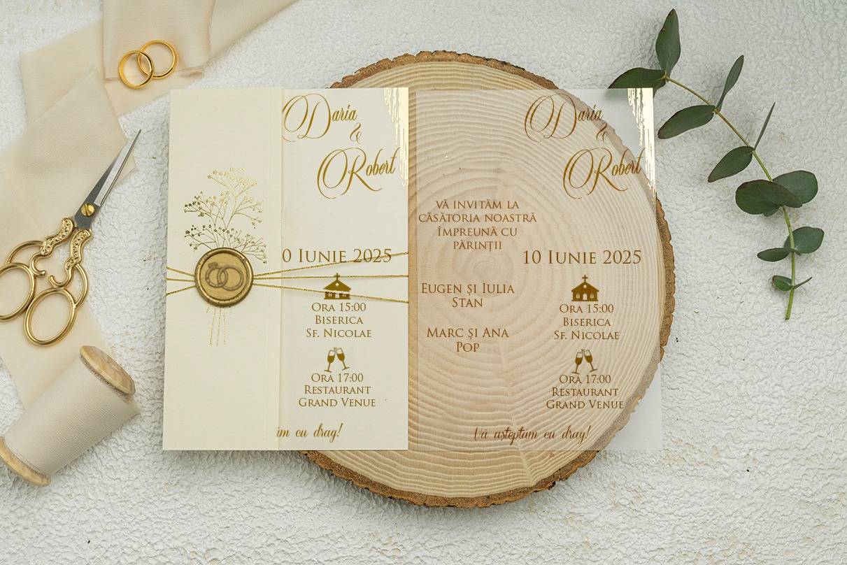 Invitatie nunta plexiglas 9277ek Invitatie nunta plexiglas 9277ek