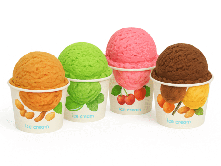 Cupa inghetata multicolora 50ml