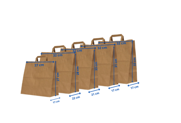 Magia pungilor colorate pentru cadouri: Cum transformi un simplu Dar intr-o emotie SET Punga cu maner interior kraft 26x17x27cm 250 buc.