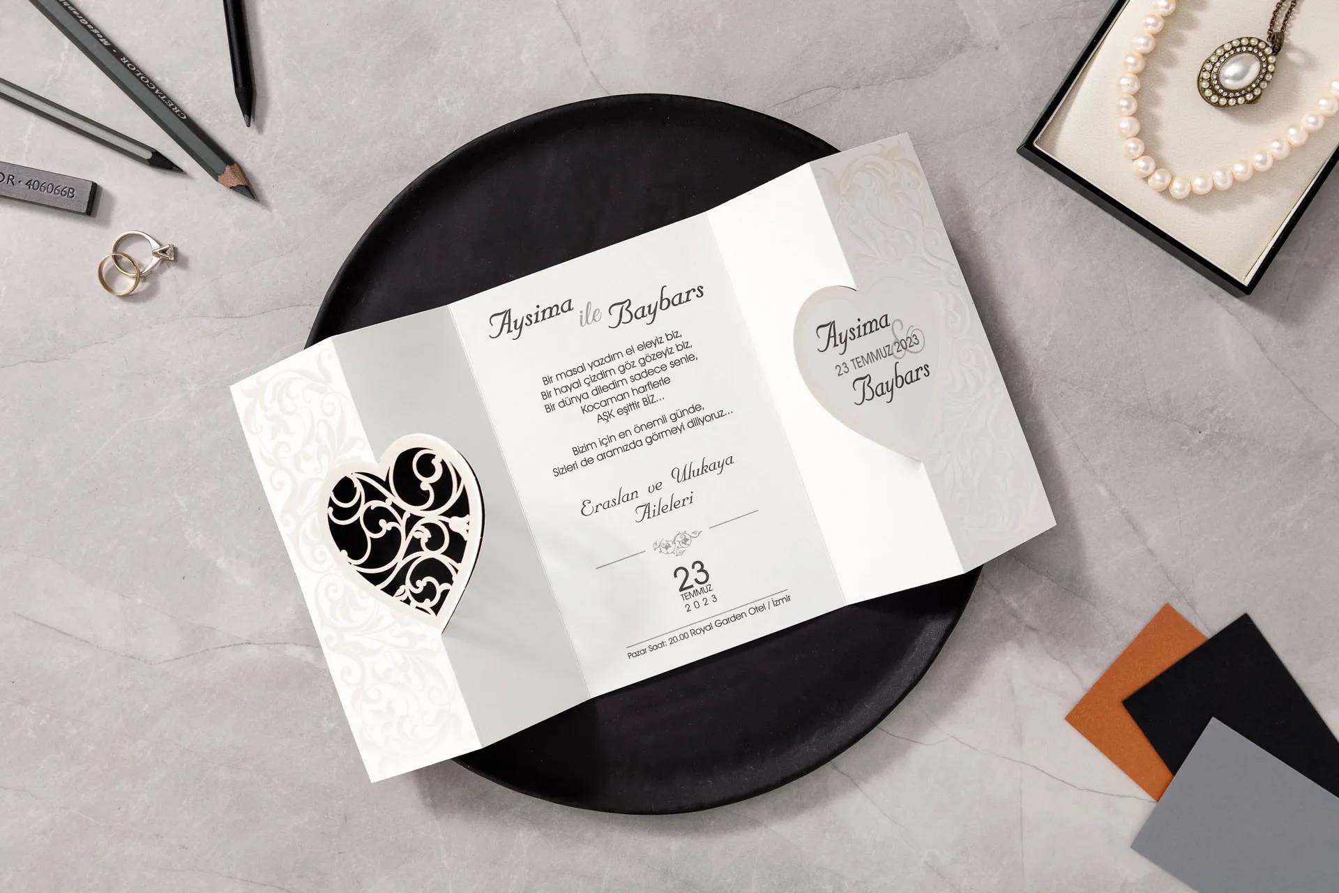 Invitatii nunta elegante 10525 Invitatii nunta elegante 10525