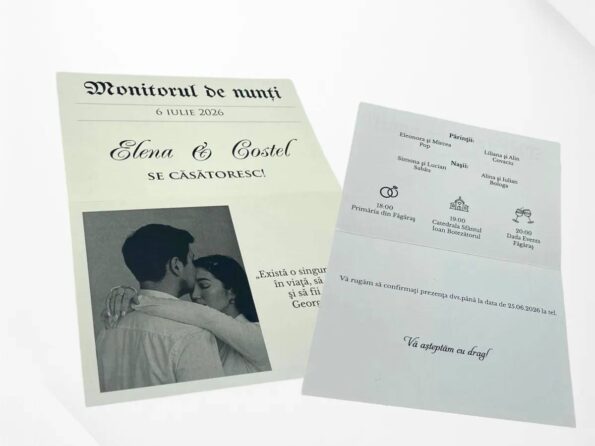 Invitatii de nunta originale: 7 idei creative Invitatii de nunta originale: 7 idei creative