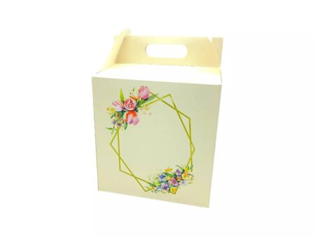 Cutie nunta marturie cu flori M45