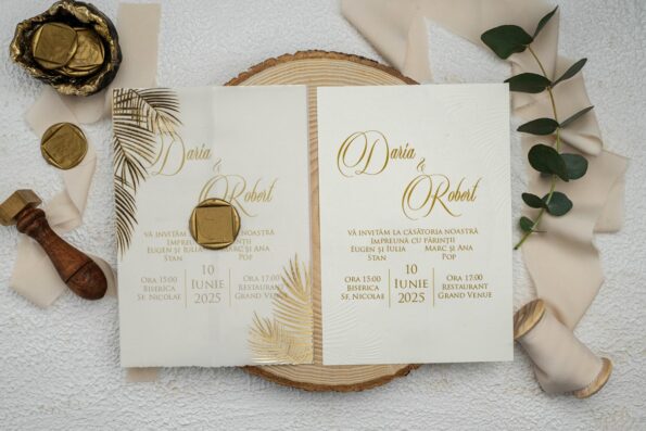 Invitatie de nunta pe hartie sau plexiglas? Ce sa aleg? 1 sau 2?