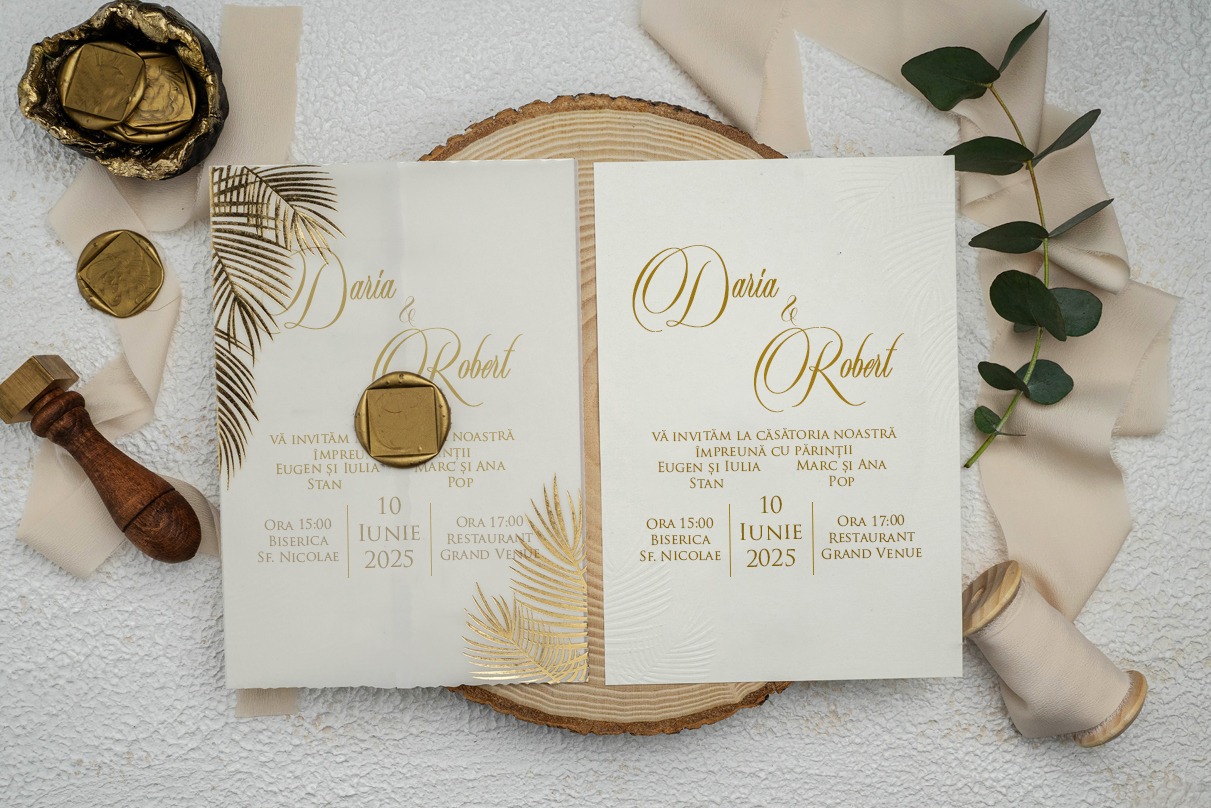 Invitatie de nunta pe hartie sau plexiglas? Ce sa aleg? 1 sau 2?
