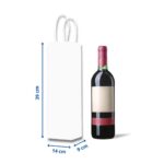 Sacosa alba hartie vin 14x9x39cm e-Marturii.ro