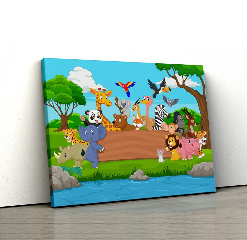 Tablou canvas animale jungla Tablou canvas animale jungla