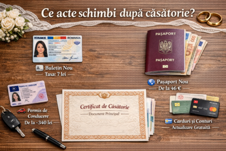 Ce acte schimbi dupa casatorie? Pasii de urmat in 2026