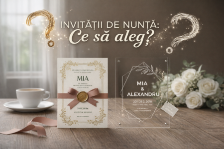 Invitatii de Nunta Ce sa aleg? Carton Clasic sau Plexiglas Modern?